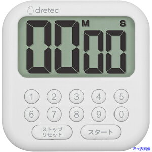 ■dretec 大画面タイマー「シャボン10」 ホワイト T616WT(4690977)
