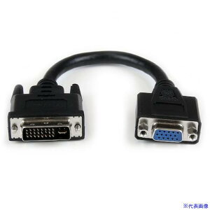 StarTech fBXvCϊP[u/DVI|I | VGA/20cm/IX|X/ubN/j^[P[u/rfIRo[^[ DVIVGAMF8IN(5389709)