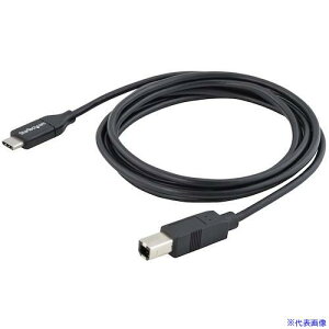 ��StarTech USB 2.0�P�[�u��/2m/Type�|B �| Type�|C/480Mbps/�I�X�|�I�X/�u���b�N/�^�C�vC �| B USB2CB2M(5391305)[�@�l����][�O������]