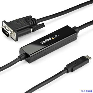 StarTech fBXvCϊP[u/USB|C | VGA/1m/1920x1200 1080p/ubN/rfIRo[^[ CDP2VGAMM1MB(5723262)[@l][O]