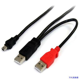 ��StarTech USB 2.0�P�[�u��/2x Type�|A �| Mini�|B/90cm/����P�[�u��/�u���b�N/Y��W�P�[�u�� USB2HABMY3(5723277)[�@�l����][�O������]