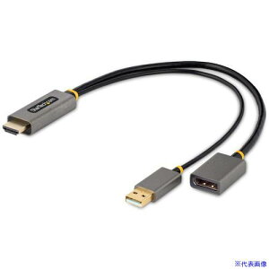 StarTech fBXvCϊP[u/HDMI 2.0 | DisplayPort 1.2/30cm/4K60Hz/USBoXp[ 128HDMIDISPLAYPORT(5726561)[@l][O]