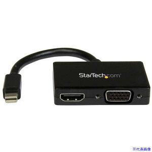StarTech fBXvCA_v^[/mDP 1.2 | HDMI,VGA/1080p/ANeBuϊ/ubN MDP2HDVGA(5954390)[@l][O]