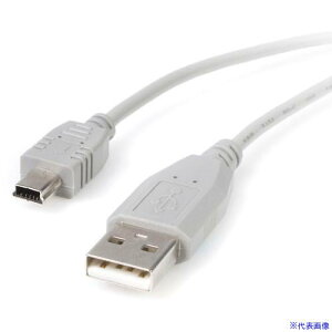 ��StarTech USB 2.0�P�[�u��/3m/Type�]A �| Mini�|B/480Mbps/�I�X�|�I�X/�O���[/�^�C�vA �| �~�jB USB2HABM10(5976370)[�@�l����][�O������]