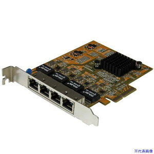 ��StarTech �l�b�g���[�N�A�_�v�^�[�J�[�h/PCI Express x4/4�|�[�g/�M�K�r�b�g RJ45 LAN �J�[�h ST1000SPEX43(5977987)[�@�l����][�O������]