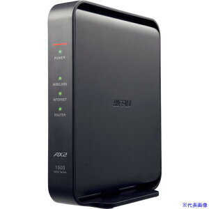BUFFALO Wi|Fi[^[ LANe@11ax/ac/n/a/g/b 1201+300MbpsubN55×159×130 WSR1500AX2L(6600596)