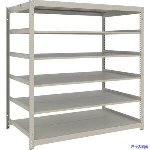 ��TRUSCO �X�`�[�����b�N �����b�N(�I�����^�C�v�A�ω׏d100Kg)1800×875×H1500 6�i�P�� �l�I�O���[ UL5696(NG)(6625059)