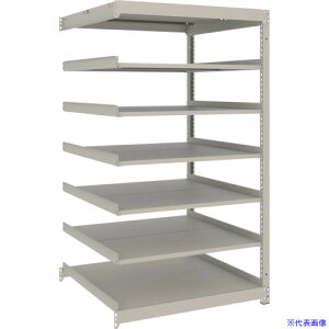 ��TRUSCO �X�`�[�����b�N �����b�N(�I�����^�C�v�A�ω׏d100Kg)1200×595×H1500 7�i�A�� �l�I�O���[ UL5467B(NG)(6637713)