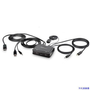 StarTech KVMXCb`/2|[g/VOj^[/4K60Hz DisplayPort/USB|A/DP & USB|C/PCؑ֊ C2D46UACCBLKVM(6878635)[@l][O]