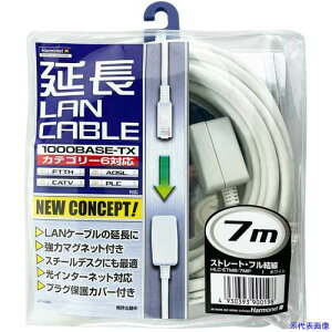 ��Harmonet ����LAN�P�[�u�� �J�e�S���[6���� �P�[�u����7m HLCETM67MP(6930017)[�����ʓr�����ς�][�@�l����][�f�O���]