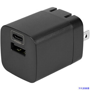 ��Owltech �ő�PD30W�o�� GaN(�����K���E��)�̗p USB Type�|C×1 USB Type�|A×1 AC�[�d�� OWLAPD30C1A1RBK(6938459)[�����ʓr�����ς�][�@�l����][�f�O���]