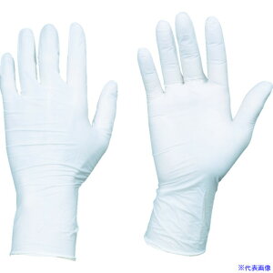 ■TRUSCO まとめ買い 使い捨てニトリル手袋TGエアー 0.06 粉無白M 100枚 10箱 TGNN06WM10P(6968722)