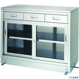 ���V���R�[ �X�e�����X�ۊǌ� ���o�t/�A�N������1�i���ESUS430 W1800×D600×H950 LDR18060950BS(7260357)[�����ʓr�����ς�][�@�l����][�O����]