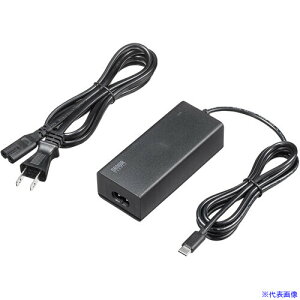 ��SANWA AC�A�_�v�^�[ USB PD�Ή�AC�[�d�� PD65W �d���R�[�h�^ Type�|C�P�[�u����̌^ �m�[�g�p�\�R���[�d �u���b�N ACAPD114BK(7416321)[�@�l����][�O������]