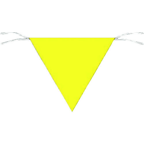 □つくし 三角旗標識 黄無地 652A(7554621) - 安全・保護用品