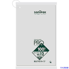 ■サニパック L12Hスタンダードポリ袋吊り下げタイプ(0.03)12号 L12HCL(7555032)