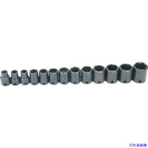 ■WILLIAMS インパクト用ソケットセット 3/8 ショート 6角 13個 JHWMS213H(7580312)