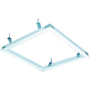 ■DAIKEN 天井点検口シーリングハッチ 額縁タイプ ホワイト 454×454 CDLW45J(7778236)