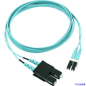 ��PANDUIT ���t�@�C�o�[�p�b�`�R�[�h OM3(�ᑹ���^�C�v) �В[SC�f���v���b�N�X�В[LC�f���v���b�N�X ���C�U�[ 2m FX2ERLNSNSNM002(7850816)