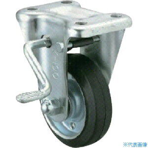 �����[�G�C �v���[�g�� �Œ� �L���X�^�[ �S�� �ԗ֌a130mm �X�g�b�p�[�t�� J�^�C�v KB(L)�^ ��t���@100×56 WKB130L(8092756)