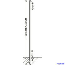 楽天市場】標識 ポール 60．5（安全・保護用品｜DIY・工具）：花