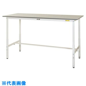 �����}�e�b�N �y�ʍ�Ƒ� ���[�N�e�[�u��150�V���[�Y ���������^�C�v W600×D600×H900�`1200mm �V���L�[�z���C�g SUPAH660WW(8178207)[�@�l����][�O������]
