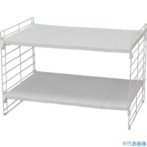 ■IRIS 246254 シンク下伸縮棚2段 USD−2V ホワイト USD2V(8275187)