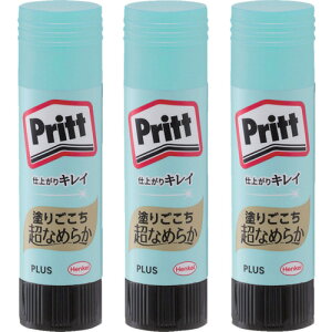 ■PLUS 29719)スティックのり スムーズプリット ミディアム セリース 3本入 NS7223P(8364498)