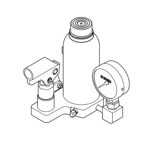 今野製作所(EAGLE イーグル) 圧力計付ダルマジャッキ (旧型式:ED-60-PG-75KM-60) D-060-PG