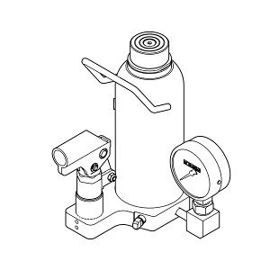 今野製作所(EAGLE イーグル) 圧力計付ダルマジャッキ (旧型式:E-75KM-100) D-100-PG