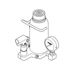 今野製作所(EAGLE イーグル) 圧力計付ダルマジャッキ (旧型式:E-75KM-160) D-160-PG