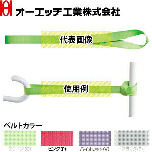 OH(オーエッチ工業) 荷締機 ラッシングベルト ソフトフック(2本入) SF45-P 端末金具:リング縫製 ベルト長さ:固定側0.45m