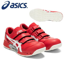在庫限り アシックス(asics) 安全靴 ウィンジョブ CP305 AC 1271A035.601 クラシックレッド×ホワイト 作業靴 ローカット ベルトタイプ 3E相当【在庫有り】