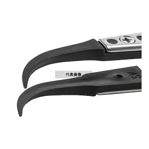 アズワン 7SVR.SA 精密耐薬ピンセット SCC洗浄品 鷲型・鋭い 0.6×0.5mm