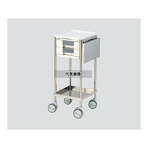 ナビス(アズワン) NM-A404HST ナビスメイトワゴン A4引出し黒タイプ 補助天板付 364×398×867mm