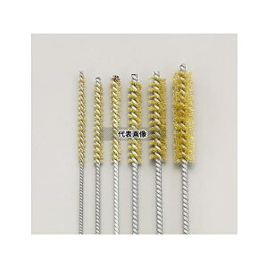 エスコ 6本組 チューブブラシセット(真鍮) EA109SG-100 1セット