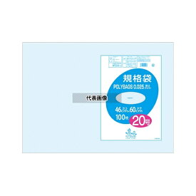 オルディ L025-20 ポリバック規格袋0.025 #20 透明 1ケース(100枚/冊×5冊×2パック)