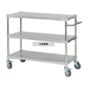 アズワン ASTSSW3-46907SV ステンレスシェルフワゴン W910×D460×H700mm 3段 SV
