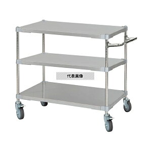 アズワン ASTSSW3-60907SV ステンレスシェルフワゴン W910×D610×H700mm 3段 SV