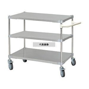 アズワン ASTSSW3-60907WH ステンレスシェルフワゴン W910×D610×H700mm 3段 WH