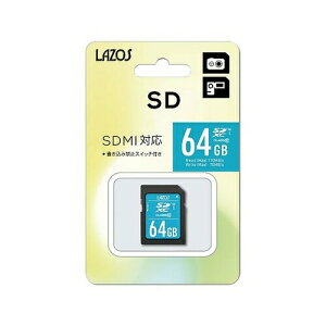 AY(AS ONE) SD[J[h 64GB L-64SDX10-U3 1