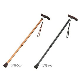 アズワン(AS ONE) 伸縮杖(スリムネックタイプ) ブラック(男性用) B060-608D-BK 1本