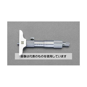 エスコ 0-25mm/101.5mm デプスマイクロメーター EA725FE-2 入数:1個