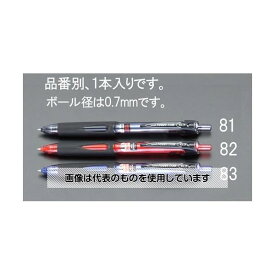 エスコ 0.7mm ボールペン・加圧式(赤) EA765MG-82 入数：1本