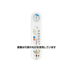 シンワ測定 温湿度計 PCオーバル エコホワイト 48975 1個