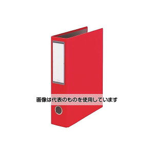 ライオン事務器 A4 片開きパイプ式ファイル(300枚/レッド) EA762CL-91 入数:1冊