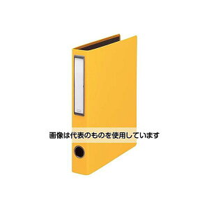 ライオン事務器 A4 片開きパイプ式ファイル(300枚/イエロー) EA762CL-93 入数:1冊