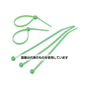 アズワン(AS ONE) カラーケーブルタイ 緑 幅2.5×100mm最大結束Φ22標準型 1袋(100本入) TRCVR-100GN 入数:1袋(100本入)
