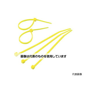 トラスコ中山 カラーケーブルタイ 黄 幅4.8X250mm最大結束Φ68標準型 1袋(100本入) TRCVR-250Y 入数:1袋(100本入)