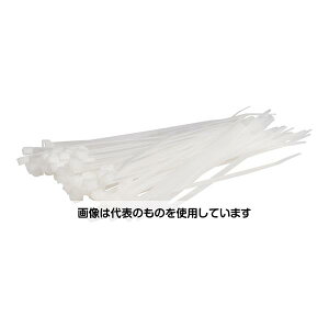 紺屋商事 結束バンド ケーブルタイ 屋内用 白 200×幅4.8mm 100本入 01281200 入数:1パック(100本入)